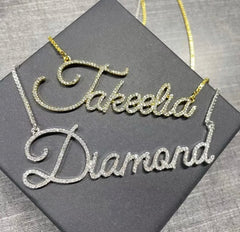 Custom 925/cubic zirconia names - Mjd Jewelry