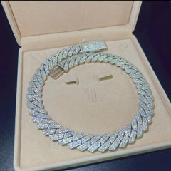 925/cubic zirconia  Cuban link - Mjd Jewelry